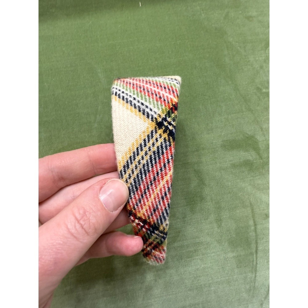 J.Crew Tartan Plaid Cream Headband Hair Accessory Holiday Head Band for Women‎ - Picture 4 of 4